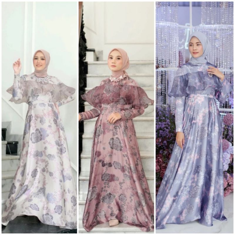 (READY SIAP KIRIM) FREE KALUNG | Le Fuji Dress by Vanilla Hijab | Signature Dress