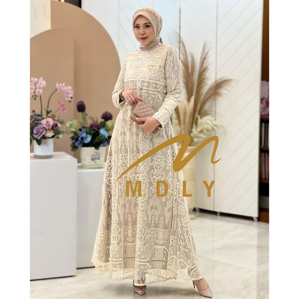 Neira Dress Reborn by MDLY Baju pesta READY SIAP KIRIM BISA COD