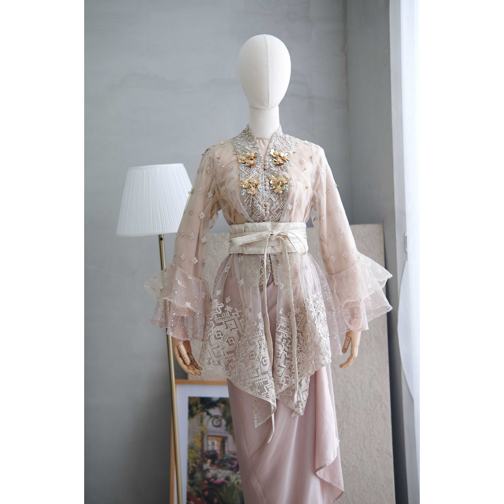 JALEELA -  ROSEMARY TOP (ATASAN ONLY) - (INNER INCLUDED) (KEBAYA KONDANGAN / MODERN / LAMARAN / WISUDA)