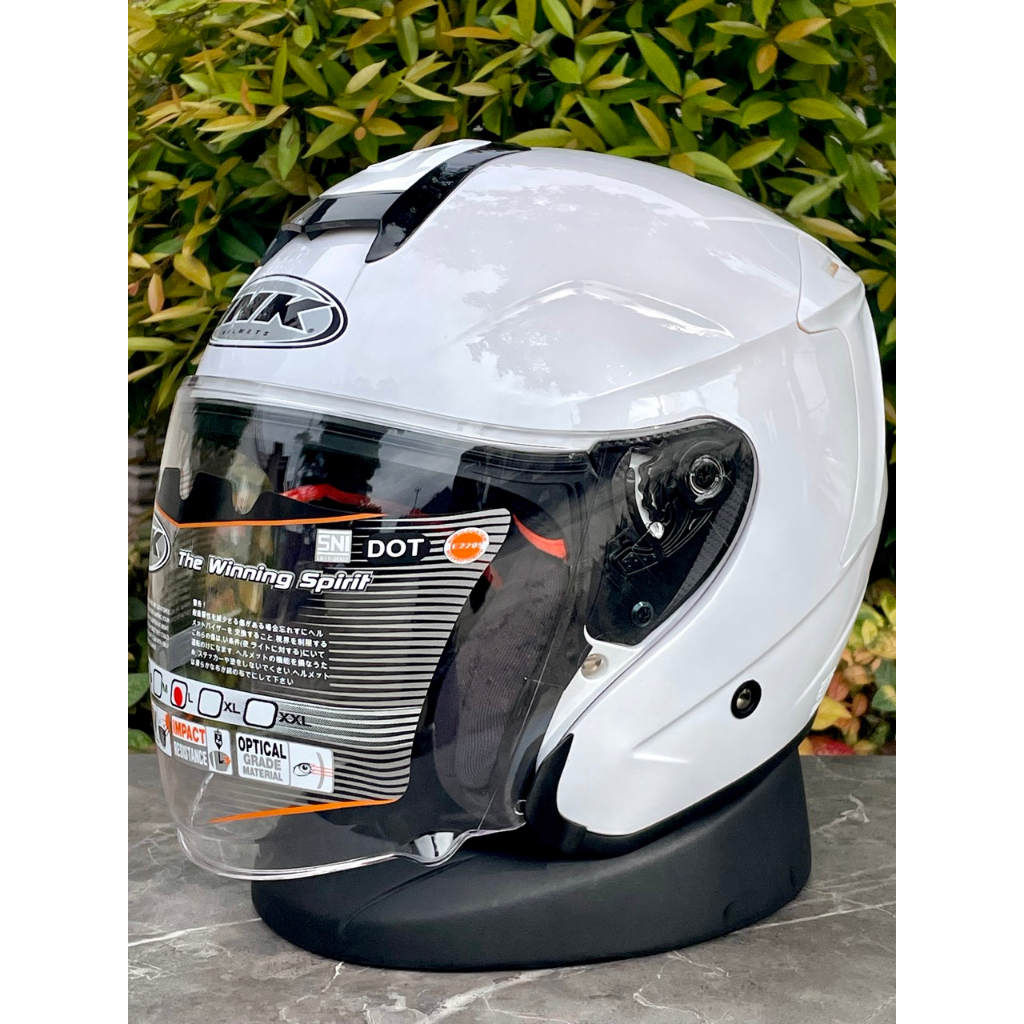 Helm Dewasa Ink Dynamic Half Face Solid Pria Wanita