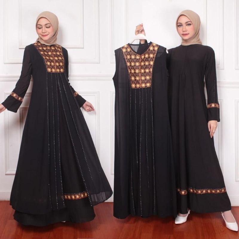 GAMIS ROMPI PESTA//GAMIS ABAYA CERUTI ROMPI//GAMIS ABAYA PESTA