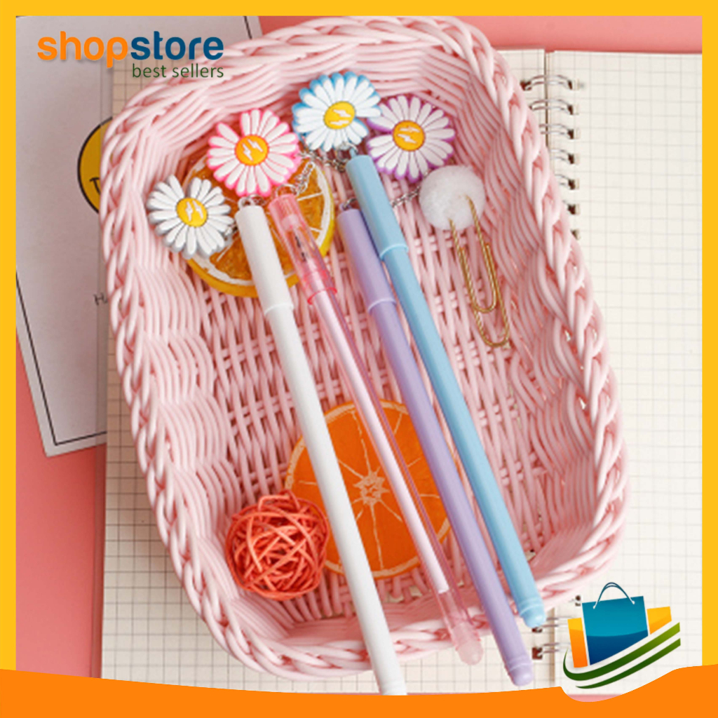 

Pulpen Pelajar Lucu Souvenir Pen Gel Gantungan Karakter Bunga Daisy Import COD 602
