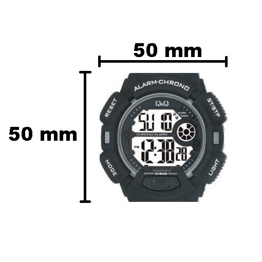 SALE Jam Tangan Pria Casual Sporty Rubber Digital Original Q&amp;Q QNQ QQ M132 M132J Diameter Besar