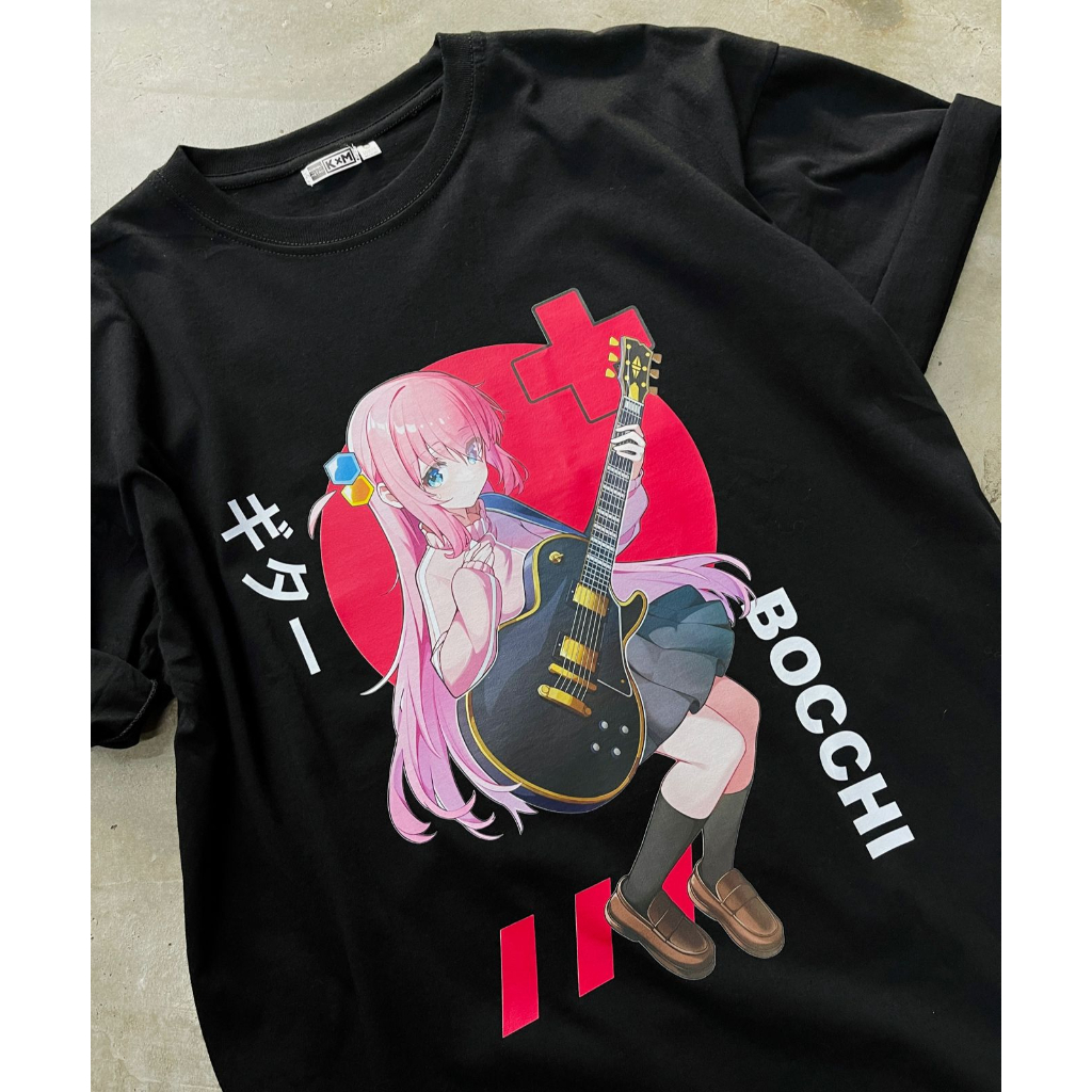 Tshirt Bocchi Guitar Kessoku Band Anime Manga Bocchi the Rock! Hitori Gotoh