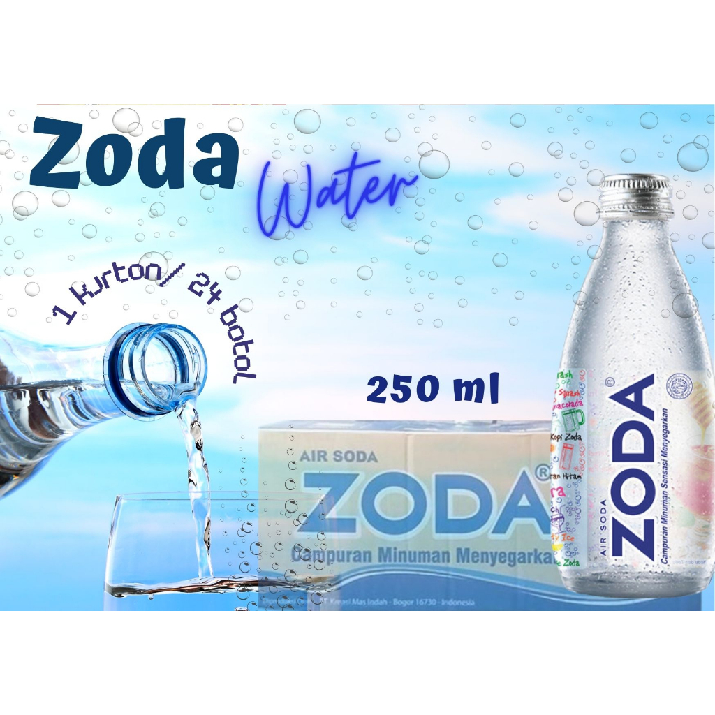 Zoda Water 250 ml x 24 botol [ kartonan ]