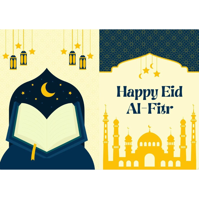 Kartu Ucapan Idul Fitri Lebaran Kartu Ucapan Lebaran Lipat Kartu Ucapan Eid mubarak Ramadhan