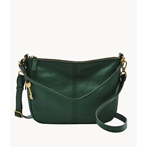Fossil Jolie Crossbody Pine Green Leather Bag ZB7716298