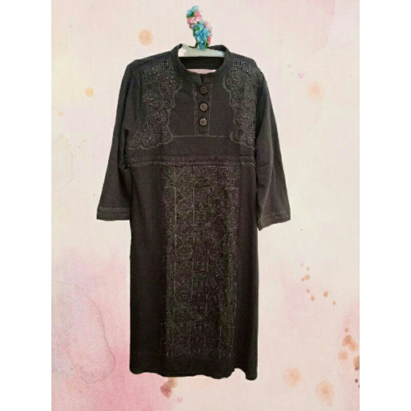 Cuci Gudang Gamis JUMBO warna Abu