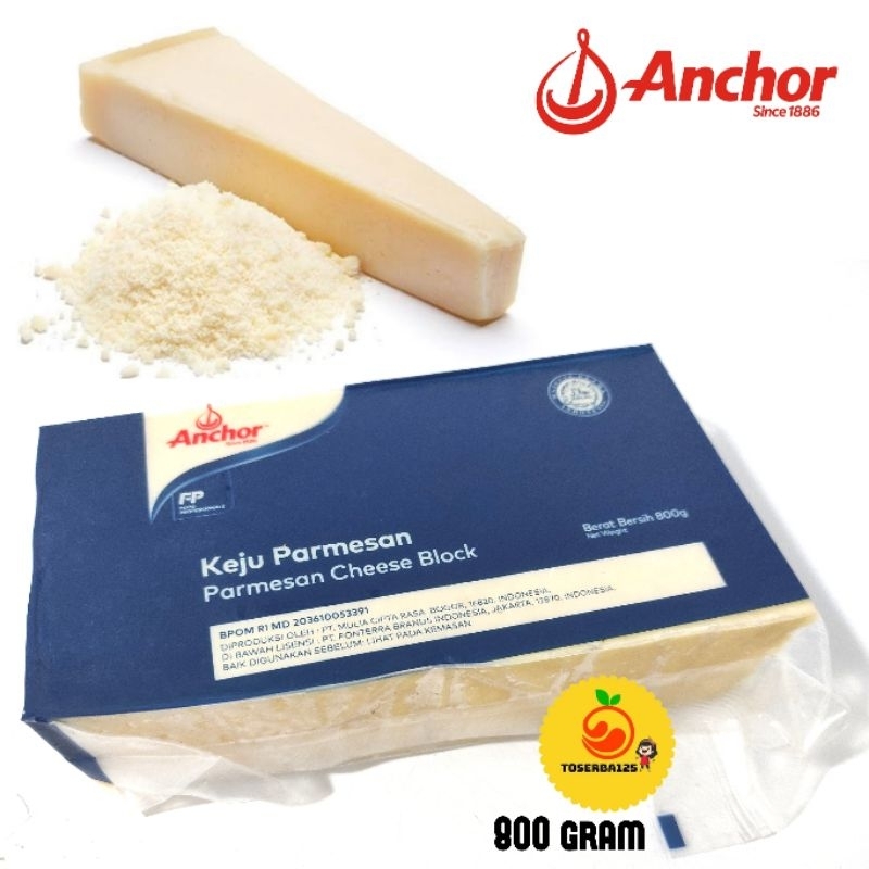 

Anchor original keju parmesan , anchor NZ parmesan wheel block 800g - TOSERBA125