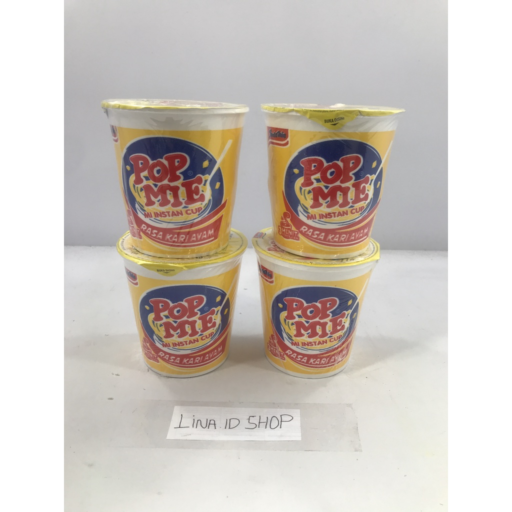 

2 pcs (Cup) - Mi Instan Cup Pop Mie Rasa Kari Ayam 3 Menit Penyajian Kemasan 75gr