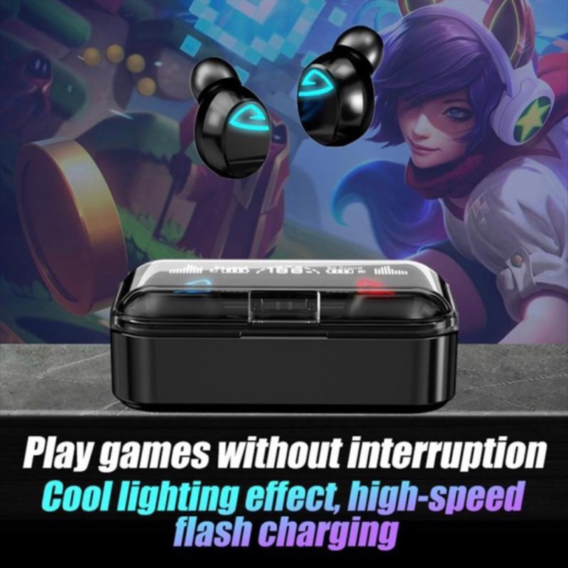 SKY-5 TWS Gaming 2000mAh V5.2 Touch Control 9D Hifi Sound LED Display - Headset Bluetooth Gaming SKY-5 -