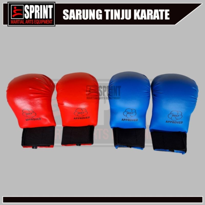Sarung Tangan Tinju Karate Taekwondo - Glove Hand Protector Karate Kumite - Hand Protector Karate
