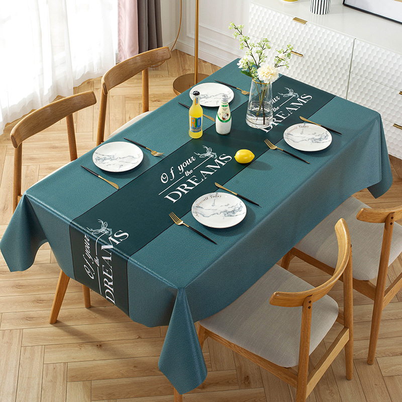 Taplak Meja Makan Premium Waterproof Anti Air Model Bohemian Alas Meja Makan 140*180/140*140cm PVC Table Cloth