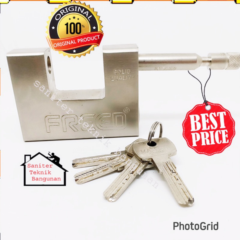 Gembok Baja Satying mm Leher Panjang/ GEMBOK SUNTING 94 MM ANTI POTOMG PROMO GEMBOK 84 MM FREED GEMBOK PAGAR GEMBOK GERBANG PAGAR PENGAMAN gembok motor,gembok pagar dan gerbang FREED SATTING ANTI POTONG
