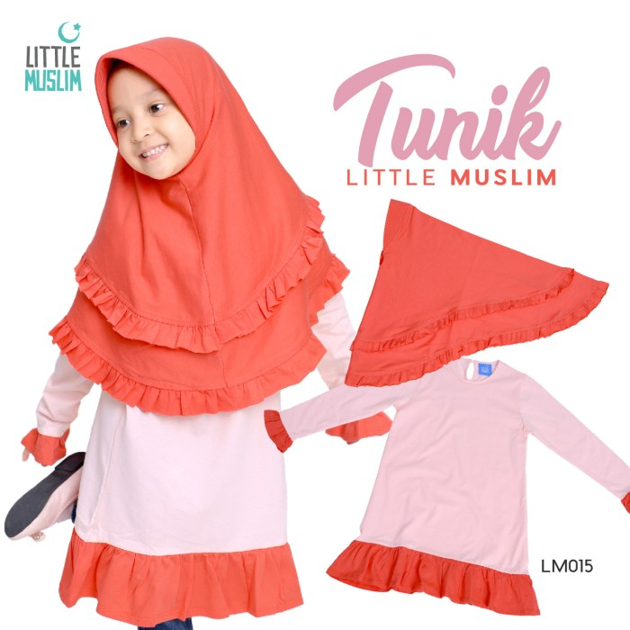 Baju Anak Perempuan Tunik Set (Baju + Jilbab) Afrakids