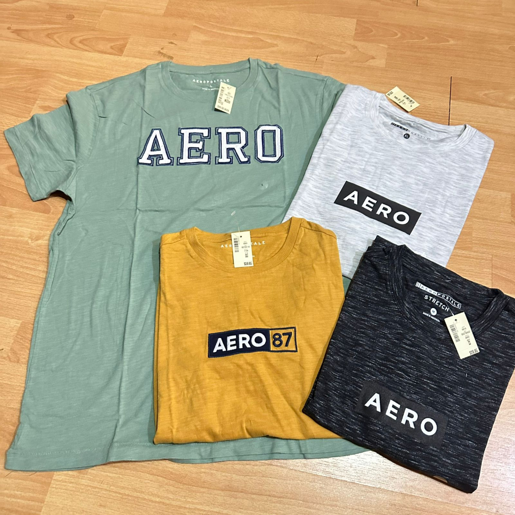 AEROPOSTALE T-Shirt Pria Kaos Katun Original Atasan Misty