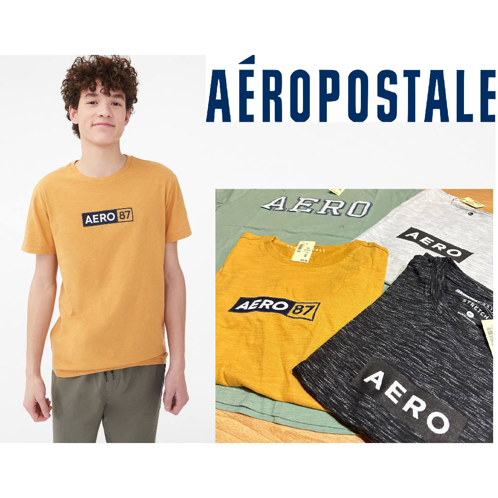 AEROPOSTALE T-Shirt Pria Kaos Katun Original Atasan Misty