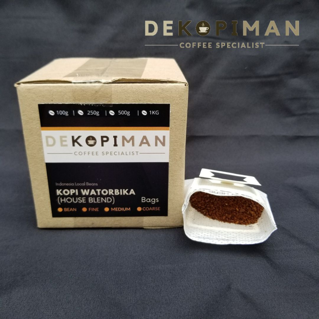 

KOPI WATORBIKA BAG kEMASAN BLEND ROBUSTA ARABIKA FRESH WANGI SEMERBAK GILING MEDIUM