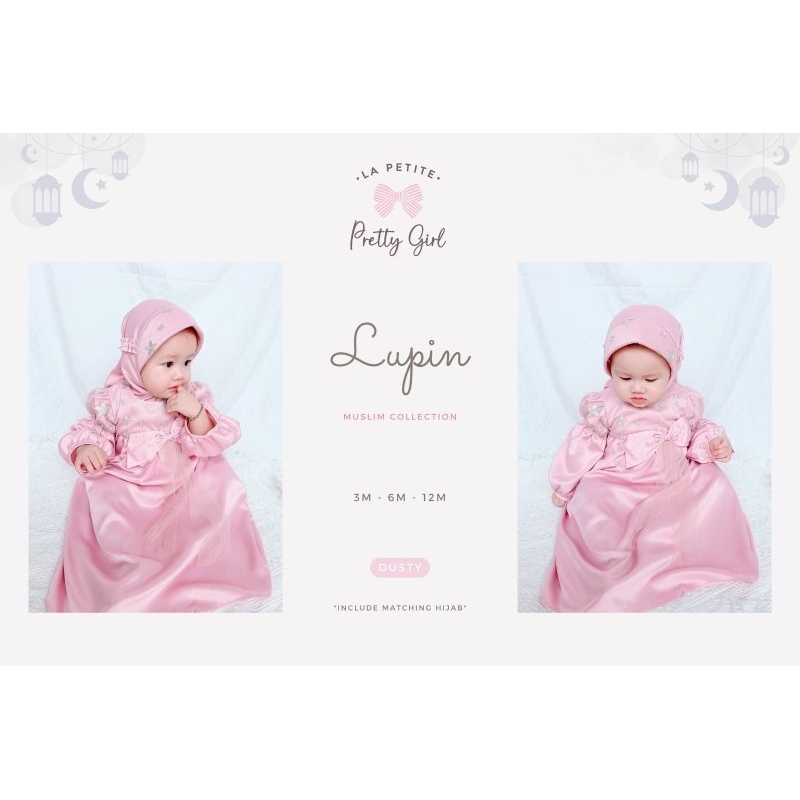 PRETTY GIRL DRESS MUSLIM SERIES size 3bln - 3thn/dress lebaran 2023