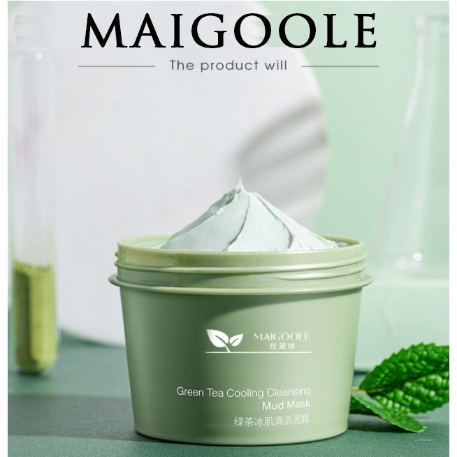 Maigoole Green Tea Clay Mask Masker Wajah Green Tea Pore Clean Clay Mask