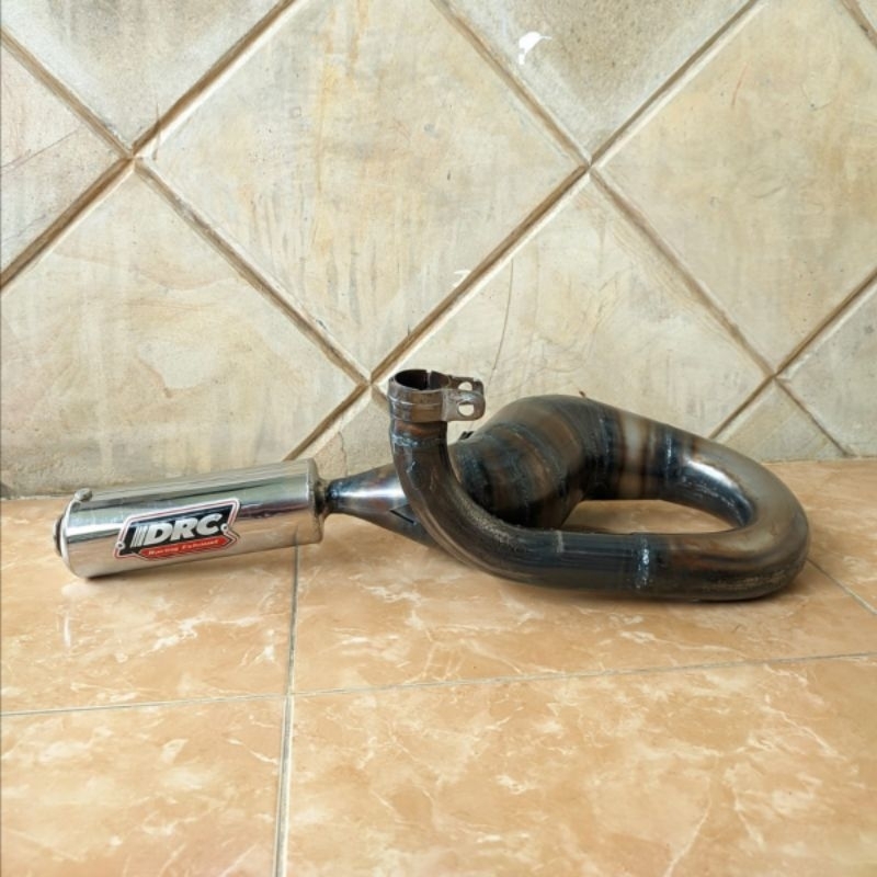 Knalpot DRc Buang Kanan Racing Harian Vespa 150cc