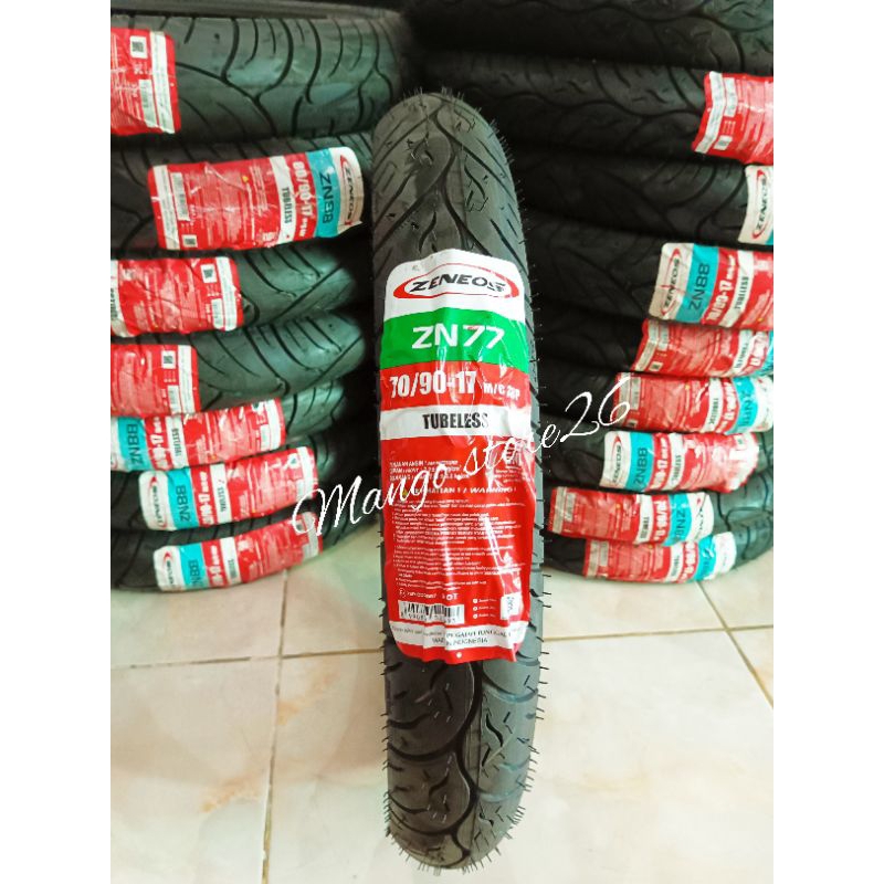 Ban Luar Depan Jupiter Z Kharisma Supra Supra X125 70/90-17 Zeneos Tubles