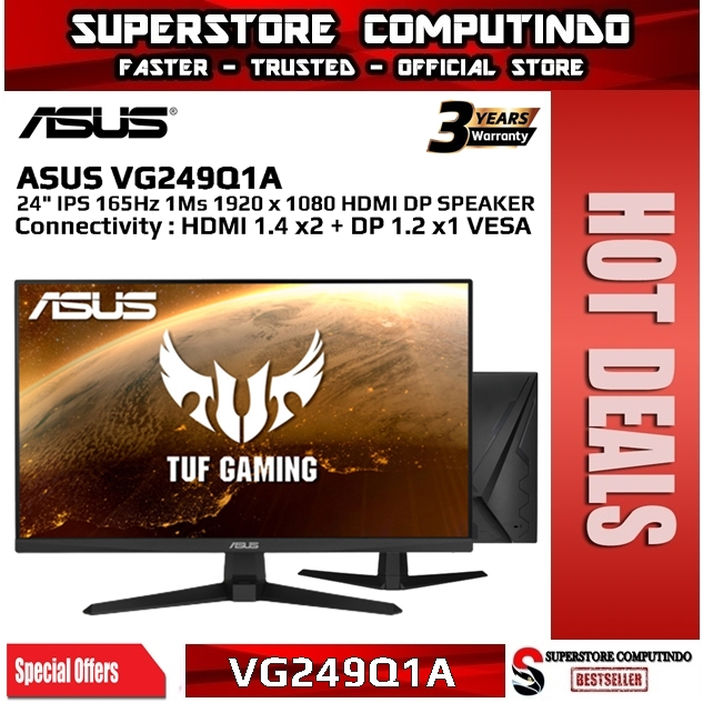 Monitor LED Asus VG249Q1A 24&quot; IPS 165Hz HDMIx2 DP Speaker Vesa