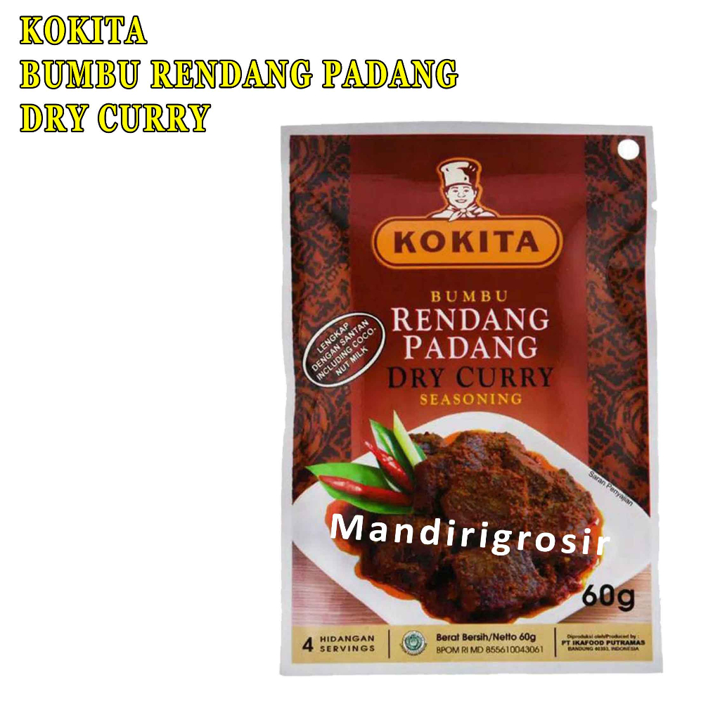 Bumbu Rendang Padang* Kokita* Dry curry* 60gr