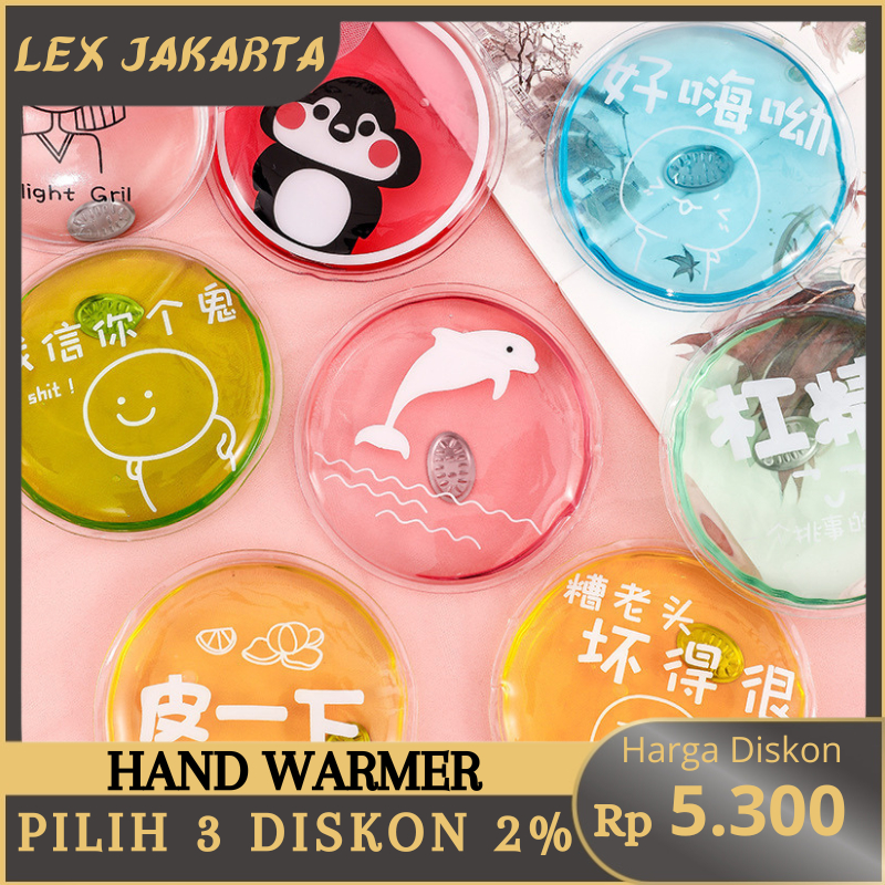 LEXJAKARTA  Gel Penghangat Tangan Kompres Hand Warmer / Gel Penghangat Karakter 1 PCS / Gel Penghangat Mini