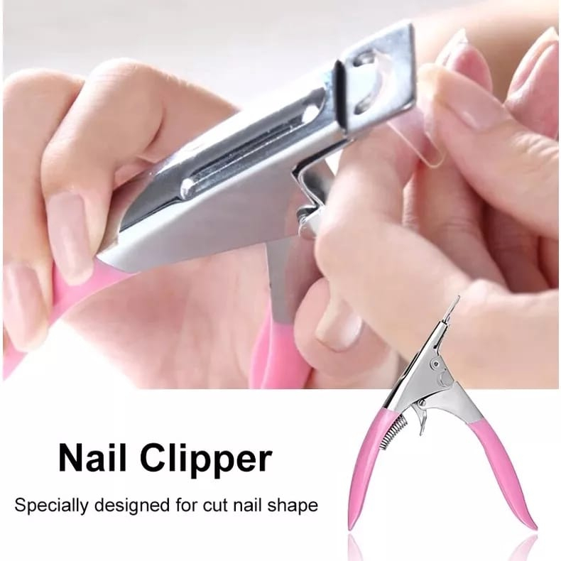 Edge Clipper Cutter Gunting Kuku Palsu Soligen Stainless Steel Bentuk U/Nail Art Tools Clipper S847