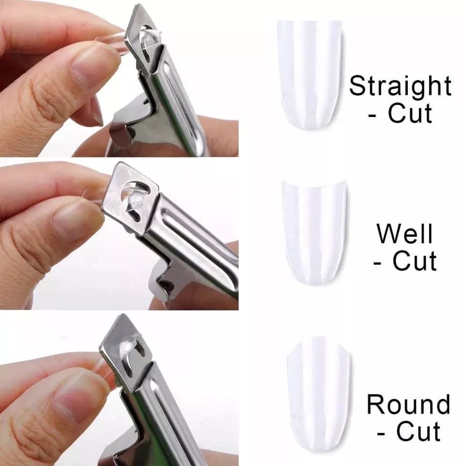 Edge Clipper Cutter Gunting Kuku Palsu Soligen Stainless Steel Bentuk U/Nail Art Tools Clipper S847