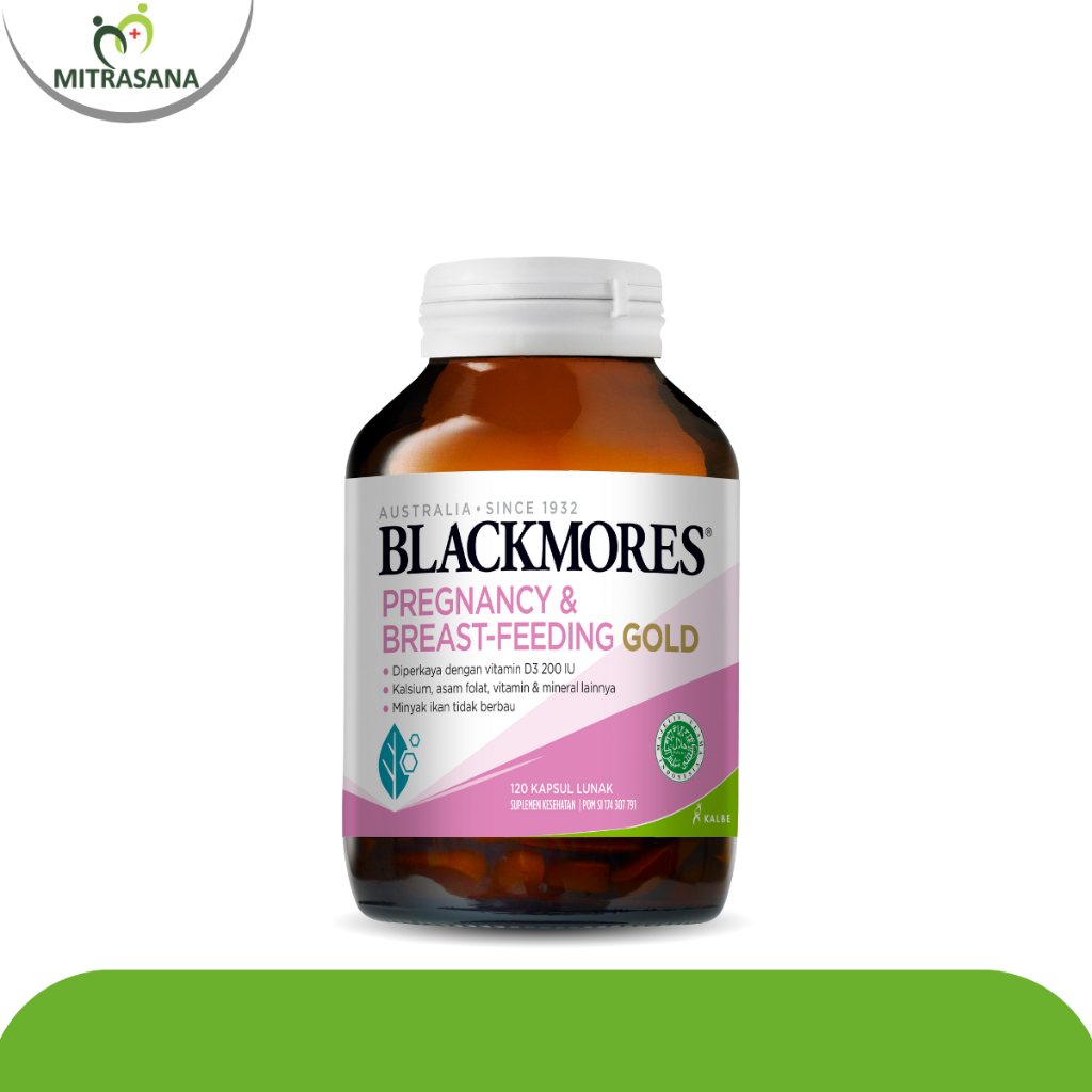 Blackmores Pregnancy &amp; BF Gold 120 kps Gratis Blackmores Multivitamins Dan Minerals 60 tab