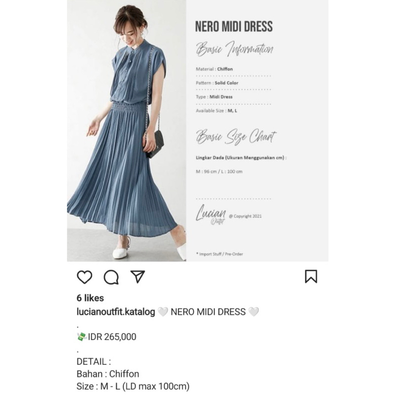 Nero midi dress by Lucian Outfit