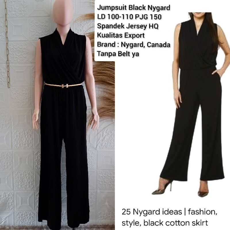 076 Jumpsuit Black Nygard