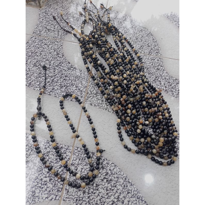 tasbih muslim bahan tanduk kerbau bule afrika 100%Original