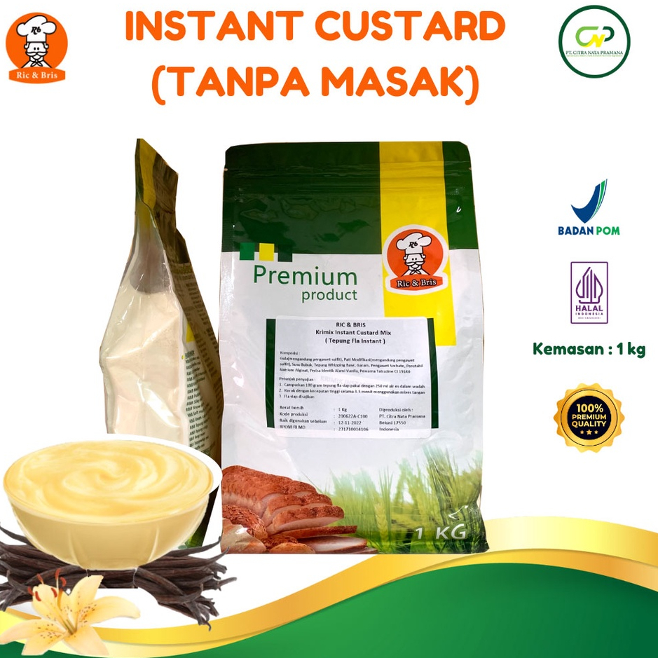 

R&B Krimix Vla Instant Custard Powder 1kg Tepung Vla Bubuk Fla Instan