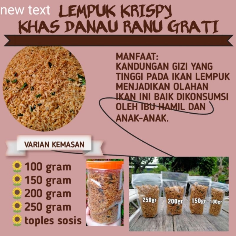 

IKAN LEMPUK KHAS DANAU RANU GRATI