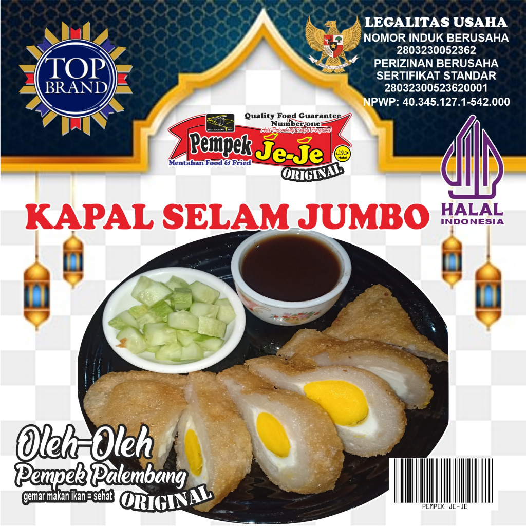 

PEMPEK KAPAL SELAM JUMBO, KUAH PEDAS