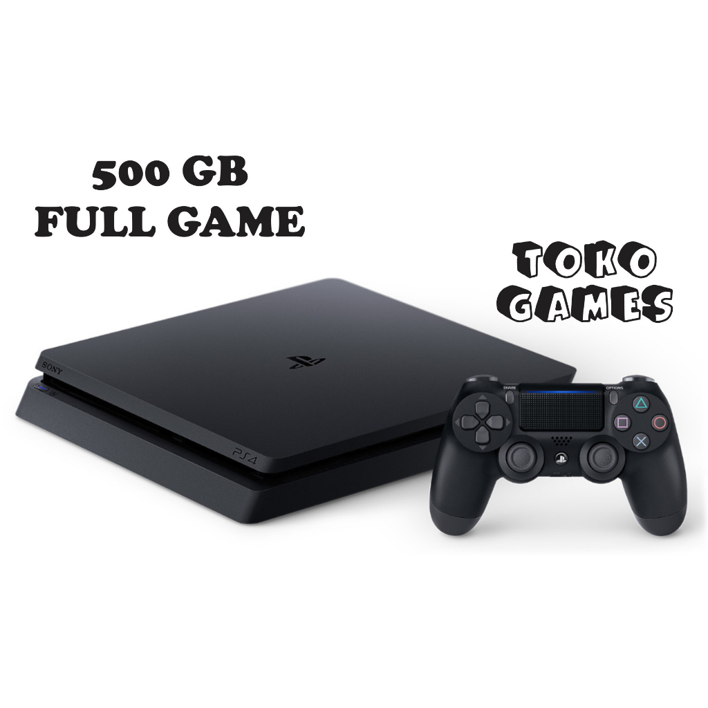 PS 4 [TOKO GAMES] TYPE SLIM SONY + HDD 500GB FULL GAME *EXTRA*-1