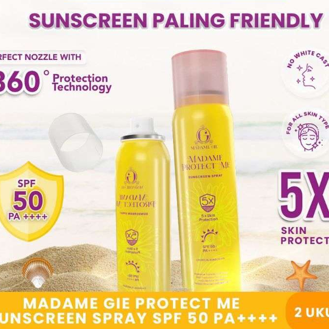 Madame Gie Protect Me Sunscreen Spray SPF50+ PA++++  100ml/50ml