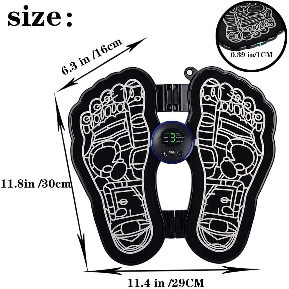 &lt;^ SJA ^&gt; Pijat Kaki Elektrik Meningkatkan Sirkulasi Darah Meredakan Sakit Terapi Kaki Akupunktur Pijat Telapak Kaki Refleksi Elektrik