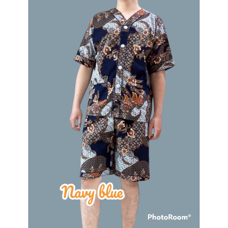 piyama batik celana pendek 1718/1719