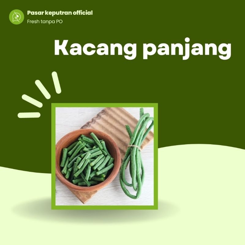 

Kacang panjang segar 500gr, kacang panjang, sayur kacang panjang