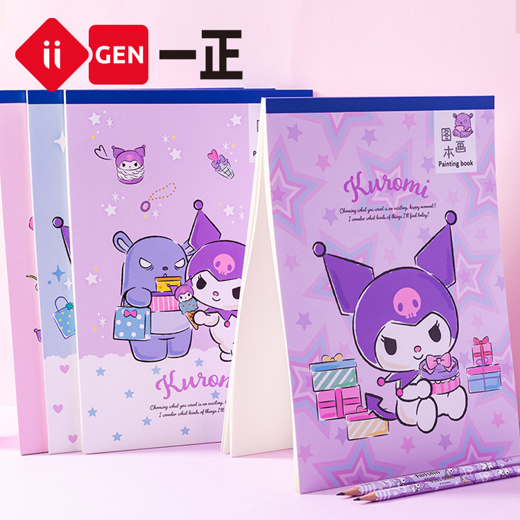 KENSHO Sketchbook Original Sanrio / Buku Gambar Sketsa Premium / Painting Book Kuromi Hellokitty My Melody