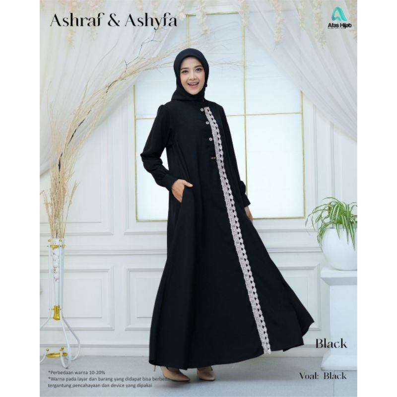 (Ready Stok) Gamis Ashyfa Original Gamis Abaya Afas Ashraf by AFAS HIJAB