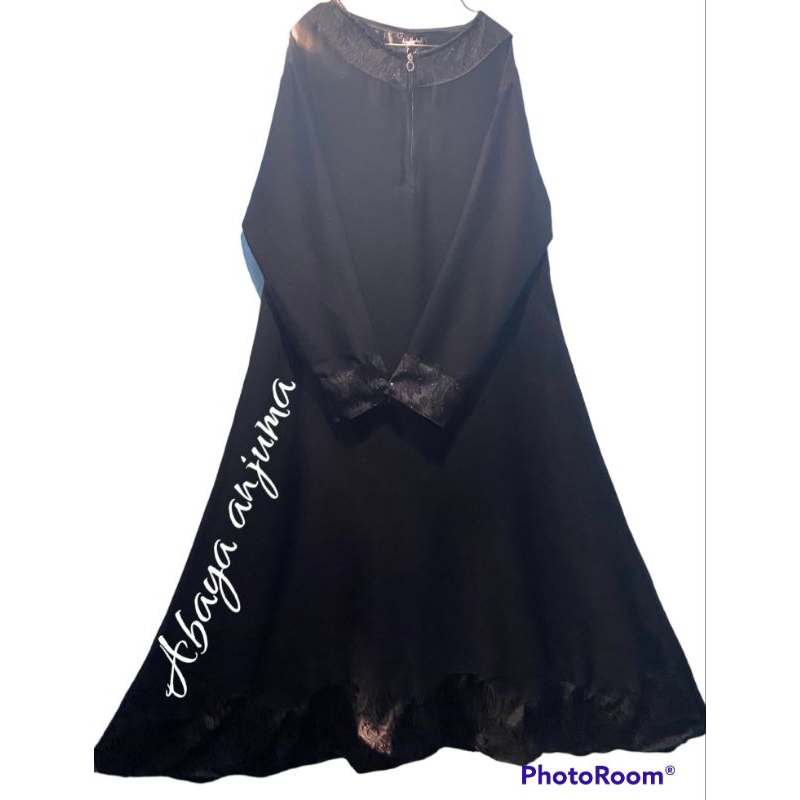 ABAYA HITAM DEWASA || ABAYA FURSAN SILK