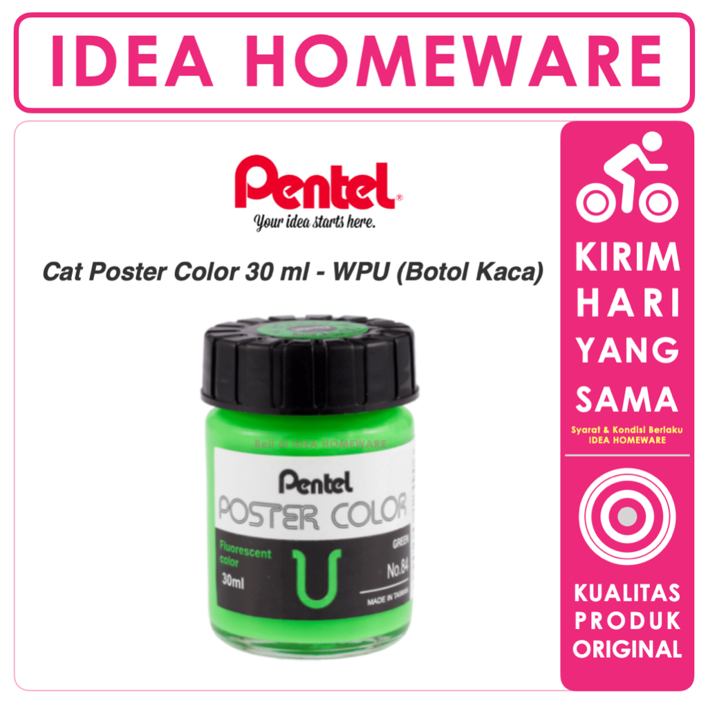 

Cat Poster Pentel Poster Color U WPU 30 ml Varian Warna FLUORESCENT
