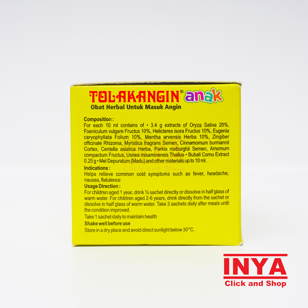 TOLAK ANGIN ANAK MADU SIDOMUNCUL 12x10ml BOX - Jamu