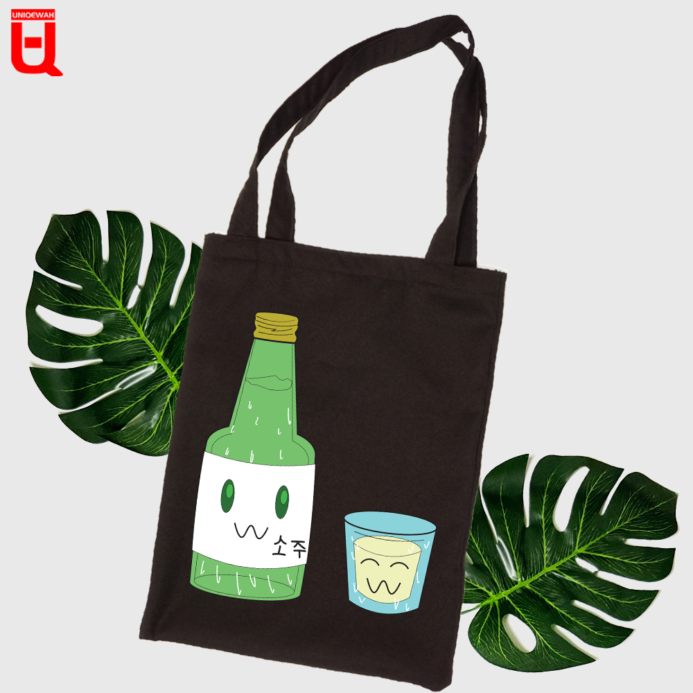 Tas Tote Bag Wanita Fashion Totebag Resleting Kanvas Classic Korea Edition Vol 1 By Uniqewah