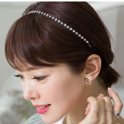 (Hello Girl)B67 Bando Wanita Permata/Bando Model Crystal Diamond Gaya Korea Import